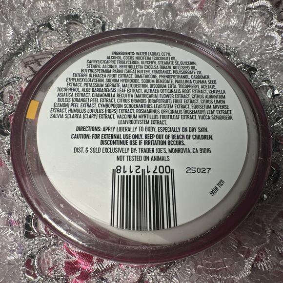 TRADER JOE'S ’s 8oz BRAZIL NUT BODY BUTTER MOISTURIZING CREAM NEW SEALED - Picture 2 of 4